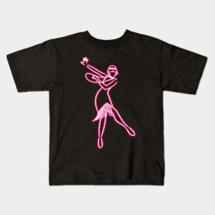 Art Deco woman dancing charleston Kids T-Shirt